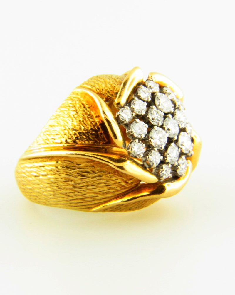 18K Yellow Gold, Diamond Ring | 18 Karat Appraisers | Beverly Hills, CA | Fine Jewelry