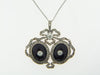 Platinum + 18K-YG Diamond and Onyx Pendant | 18 Karat Appraisers | Beverly Hills, CA | Fine Jewelry