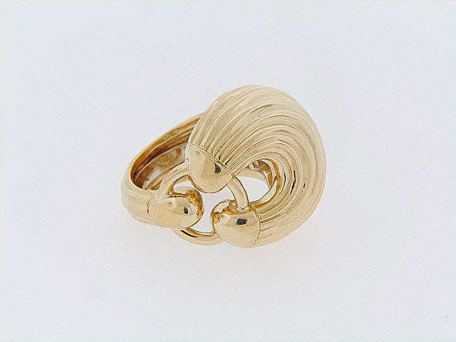 18K-YG KNOT RING BY 