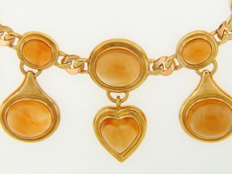 18K YELLOW GOLD CITRINE NECKLACE | 18 Karat Appraisers | Beverly Hills, CA | Fine Jewelry