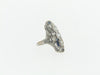 Art Deco, Platinum Diamond and Sapphire Ring