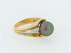 18K-YG AND PLATINUM BLACK TAHITIAN PEARL RING