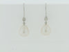 18K WHITE GOLD PEARL DANGLING EARRINGS | 18 Karat Appraisers | Beverly Hills, CA | Fine Jewelry