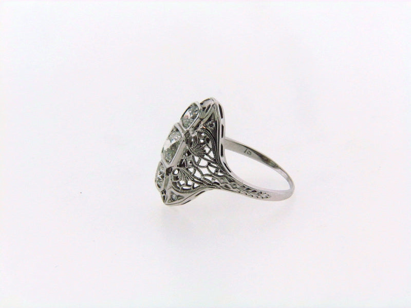 Art Deco, 18K White Gold Diamond Ring | 18 Karat Appraisers | Beverly Hills, CA | Fine Jewelry