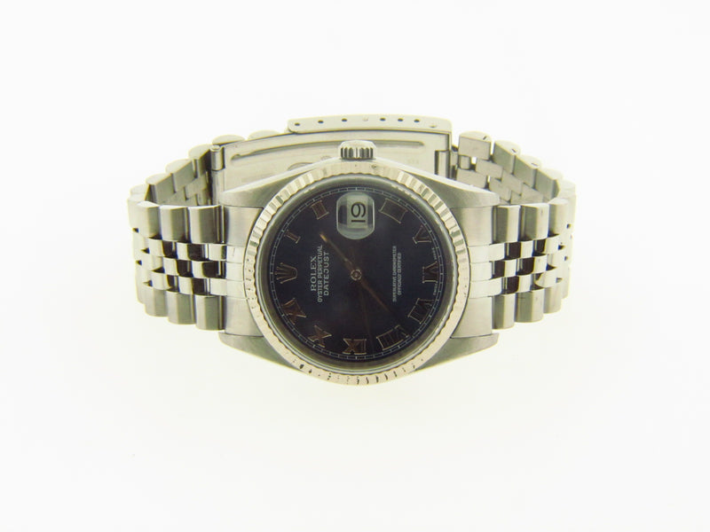 Gent's Stainless Steel Date Just Rolex Wristwatch