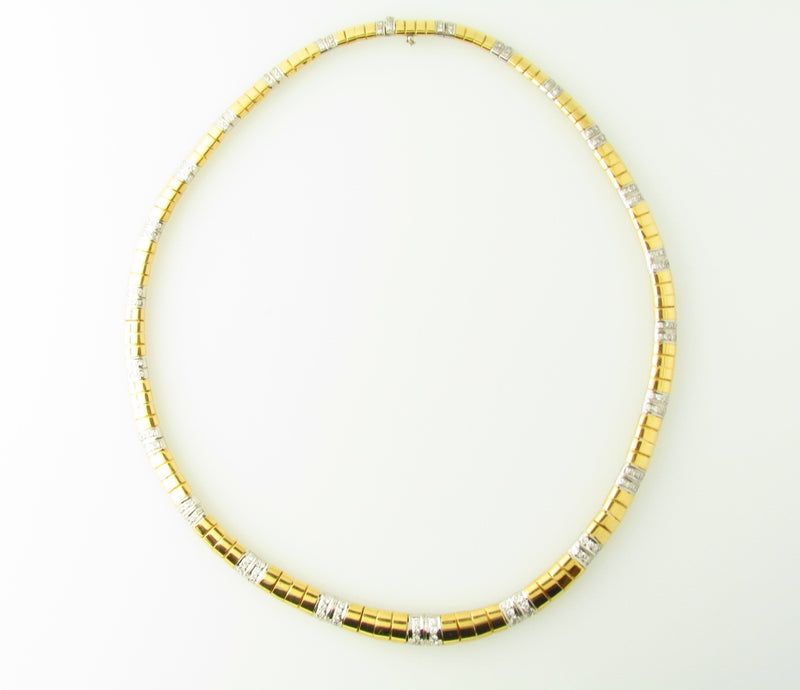 18K Yellow and White Gold, Diamond Necklace | 18 Karat Appraisers | Beverly Hills, CA | Fine Jewelry