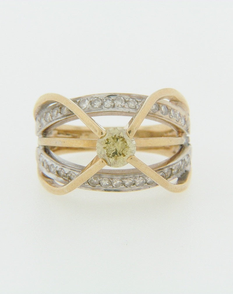 18K YELLOW GOLD DIAMOND RING | 18 Karat Appraisers | Beverly Hills, CA | Fine Jewelry
