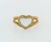18K-YG DIAMOND HEART RING BY "CHOPARD"
