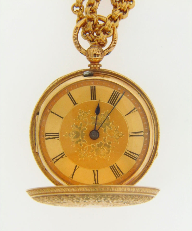 18K YELLOW GOLD POCKET WATCH / PENDANT | 18 Karat Appraisers | Beverly Hills, CA | Fine Jewelry