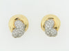 18K YELLOW GOLD DIAMOND EARCLIPS | 18 Karat Appraisers | Beverly Hills, CA | Fine Jewelry