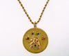 14K-YG MULTI-GEMSTONE PENDANT | 18 Karat Appraisers | Beverly Hills, CA | Fine Jewelry