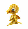 18K Yellow Gold, Sapphire and Diamond Brooch | 18 Karat Appraisers | Beverly Hills, CA | Fine Jewelry