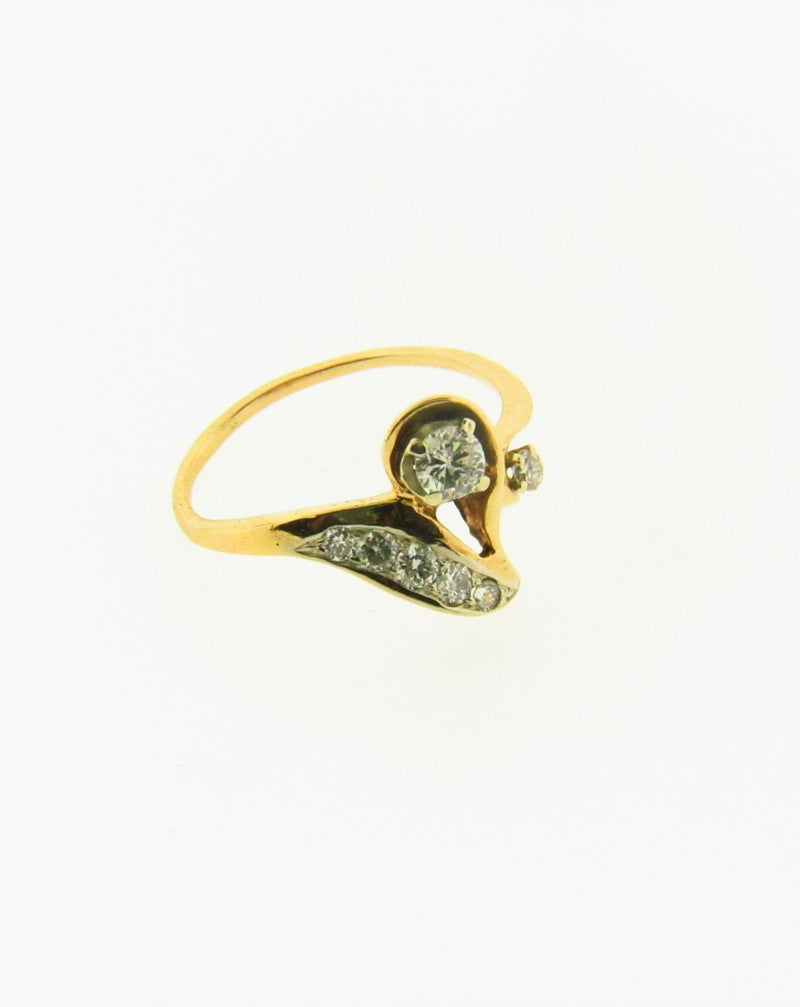 14K Yellow Gold Diamond Ring | 18 Karat Appraisers | Beverly Hills, CA | Fine Jewelry