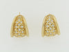 18K YELLOW GOLD DIAMOND HOOP EARRINGS | 18 Karat Appraisers | Beverly Hills, CA | Fine Jewelry