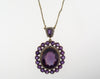 Victorian, 14K Yellow Gold Amethyst and Seed Pearl Pendant | 18 Karat Appraisers | Beverly Hills, CA | Fine Jewelry
