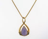 14K Yellow Gold Lavender Jade and Diamond Pendant | 18 Karat Appraisers | Beverly Hills, CA | Fine Jewelry