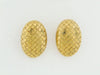 18K YELLOW GOLD BASKETWEAVE EARRINGS | 18 Karat Appraisers | Beverly Hills, CA | Fine Jewelry
