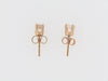14K-YG DIAMOND STUD EARRINGS