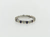 18K WHITE GOLD DIAMOND AND SAPPHIRE ETERNITY BAND | 18 Karat Appraisers | Beverly Hills, CA | Fine Jewelry