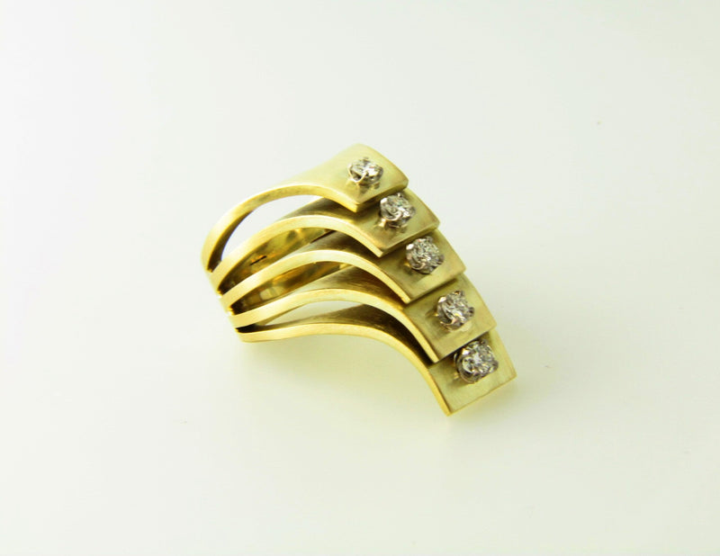 Retro 14K Yellow Gold, Diamond Ring | 18 Karat Appraisers | Beverly Hills, CA | Fine Jewelry