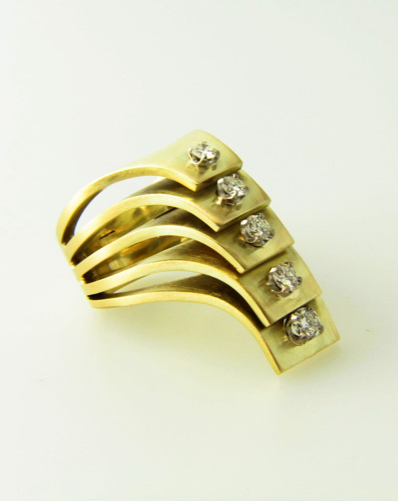 Retro 14K Yellow Gold, Diamond Ring | 18 Karat Appraisers | Beverly Hills, CA | Fine Jewelry