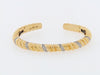 18K-YG DIAMOND CUFF BY "VAN CLEEF & ARPELS"