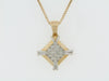14K YELLOW AND WHITE GOLD DIAMOND PENDANT | 18 Karat Appraisers | Beverly Hills, CA | Fine Jewelry