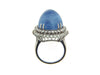 Platinum Star Sapphire and Diamond Ring | 18 Karat Appraisers | Beverly Hills, CA | Fine Jewelry