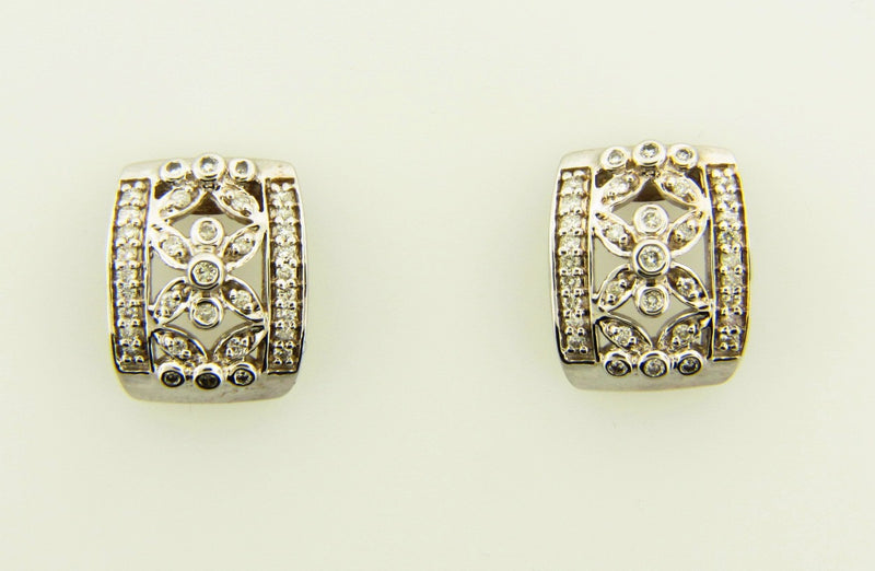 18K White Gold, Diamond Earrings | 18 Karat Appraisers | Beverly Hills, CA | Fine Jewelry