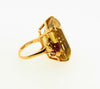 Retro 14K Rose Gold, Citrine and Ruby Ring | 18 Karat Appraisers | Beverly Hills, CA | Fine Jewelry