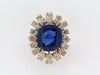 14K-YG+WG CEYLON SAPPHIRE AND DIAMOND RING | 18 Karat Appraisers | Beverly Hills, CA | Fine Jewelry