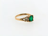 14K Yellow Gold Emerald and Diamond Ring | 18 Karat Appraisers | Beverly Hills, CA | Fine Jewelry
