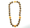 22K Yellow Gold and Black Onyx Bead Necklace