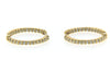 18K Yellow Gold Diamond Hoop Earrings by "Roberto Coin" | 18 Karat Appraisers | Beverly Hills, CA | Fine Jewelry