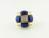 18K Yellow Gold, Lapis Lazuli and Diamond Ring | 18 Karat Appraisers | Beverly Hills, CA | Fine Jewelry