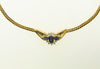14K Yellow Gold Sapphire and Diamond Necklace | 18 Karat Appraisers | Beverly Hills, CA | Fine Jewelry