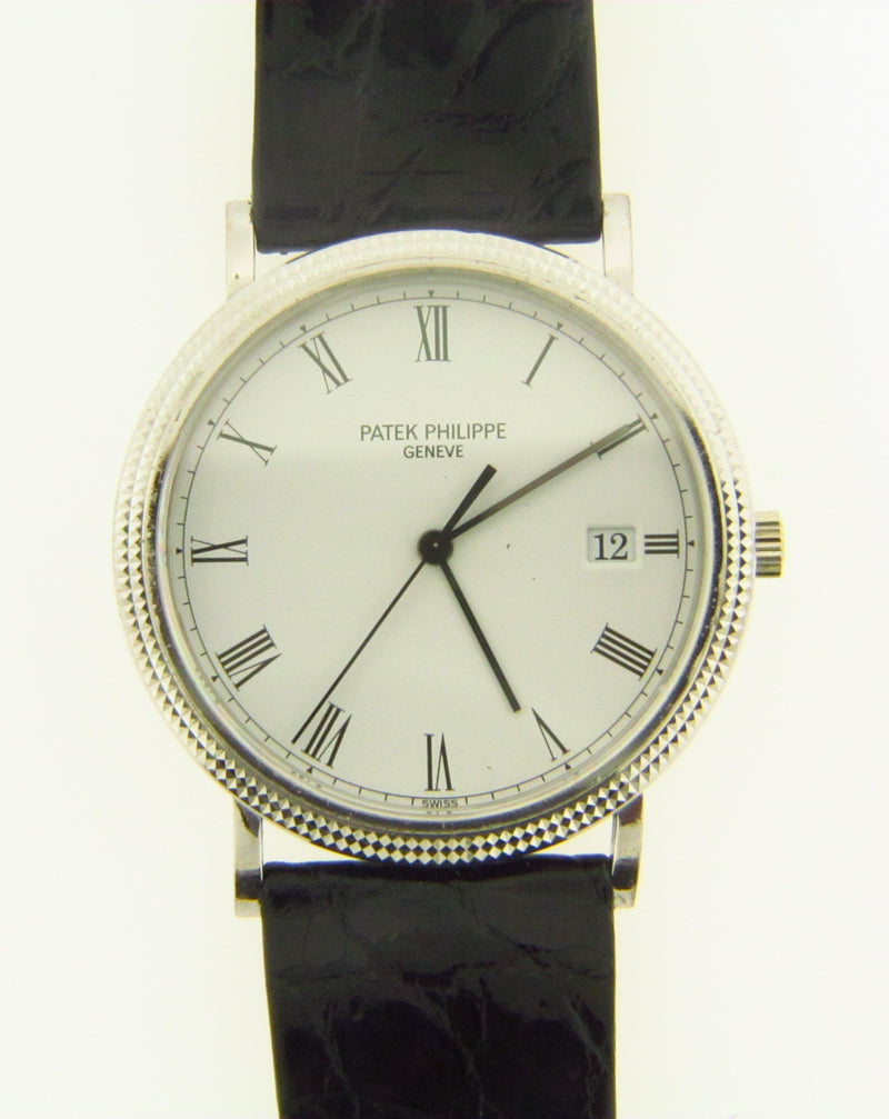 18K-WG PATEK PHILIPPE CALATRAVA WRISTWATCH