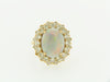 14K YELLOW GOLD OPAL AND DIAMOND RING | 18 Karat Appraisers | Beverly Hills, CA | Fine Jewelry