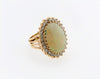 14K Yellow Gold White Opal and Diamond Ring | 18 Karat Appraisers | Beverly Hills, CA | Fine Jewelry