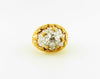 18K Yellow Gold and Platinum, Diamond Dome Ring | 18 Karat Appraisers | Beverly Hills, CA | Fine Jewelry