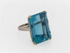 PLATINUM AQUAMARINE RING | 18 Karat Appraisers | Beverly Hills, CA | Fine Jewelry