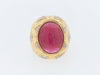 18K-YG PINK TOURMALINE AND DIAMOND RING | 18 Karat Appraisers | Beverly Hills, CA | Fine Jewelry
