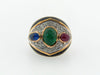 18K Yellow Gold Diamond and Gemstone Ring | 18 Karat Appraisers | Beverly Hills, CA | Fine Jewelry