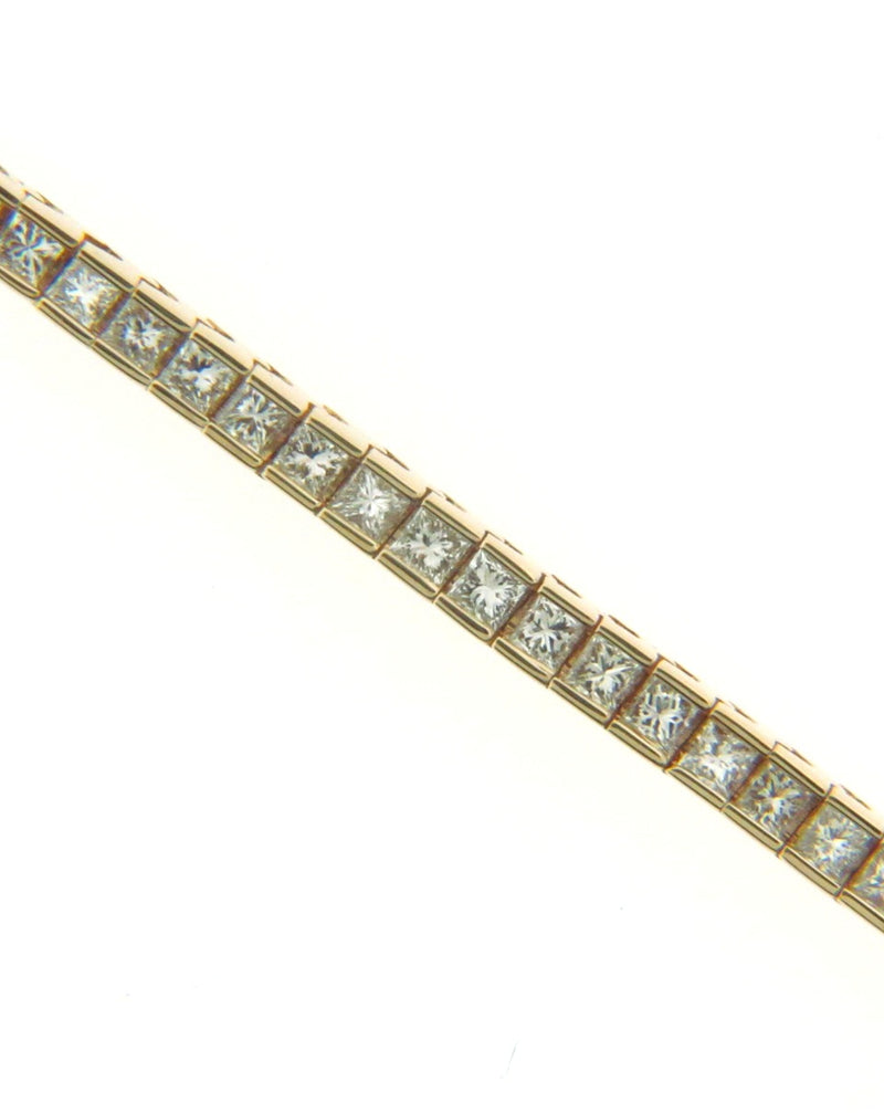 14K Yellow Gold Diamond Tennis Bracelet | 18 Karat Appraisers | Beverly Hills, CA | Fine Jewelry