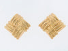 18K-YG SQUARE SHAPED EARCLIPS