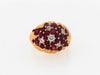 18K-YG RUBY AND DIAMOND RING