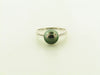 14K White Gold Black Tahitian Pearl Ring | 18 Karat Appraisers | Beverly Hills, CA | Fine Jewelry