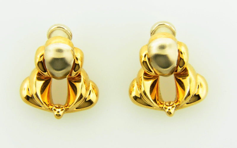 18K Yellow Gold, Door Knocker Earrings | 18 Karat Appraisers | Beverly Hills, CA | Fine Jewelry