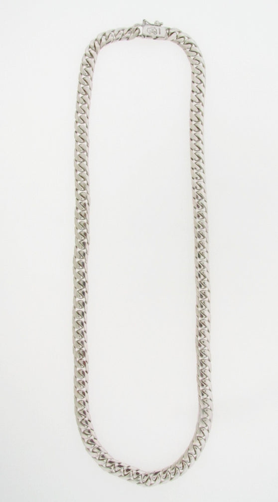 18K-WG CURB LINK NECKLACE