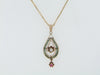 14K YELLOW GOLD DIAMOND AND RUBY PENDANT | 18 Karat Appraisers | Beverly Hills, CA | Fine Jewelry